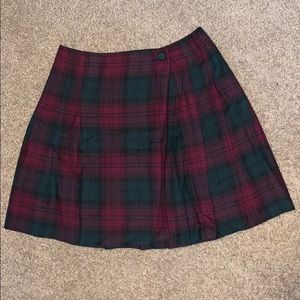 Plaid mini skirt